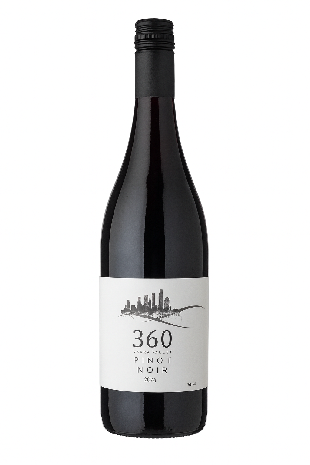 360 Pinot Noir wine bottle