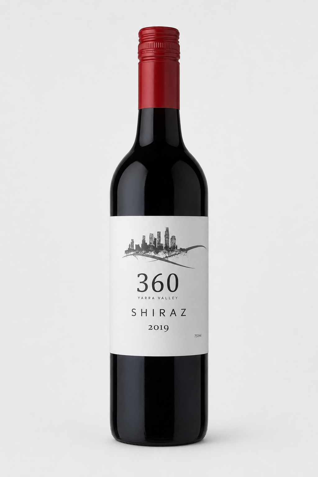360 Shiraz wine bottle